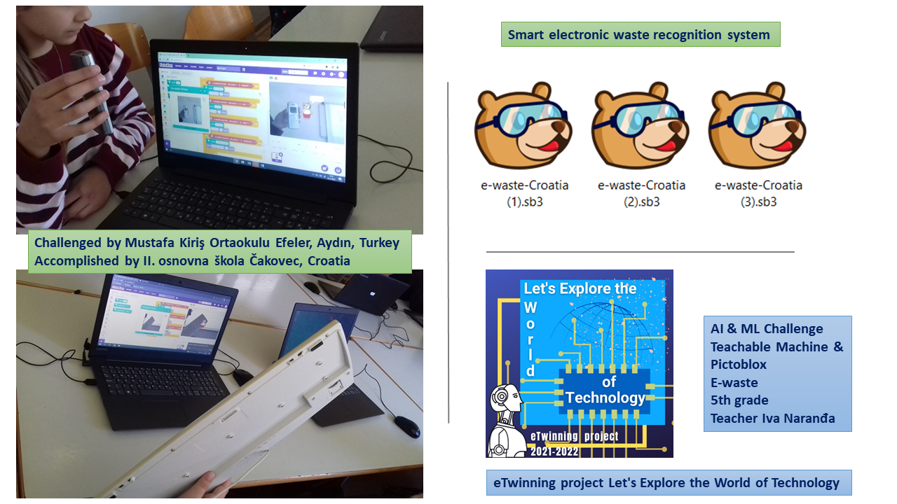 AI & ML Challenge - Teachable Machine - Pictoblox - eTwinning
